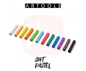 Giz de Cera Pastel Seco 12 Cores - Artools