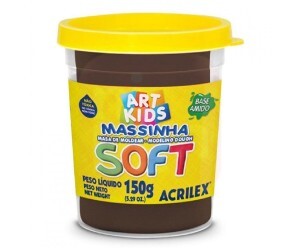 Massa de Modelar Soft 150g Chocolate - Acrilex