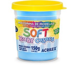 Massa de Modelar 150g Soft Azul Bebe - Acrilex