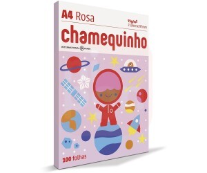 Papel Sulfite A4 Rosa 75g 100 Fls - Chamequinho
