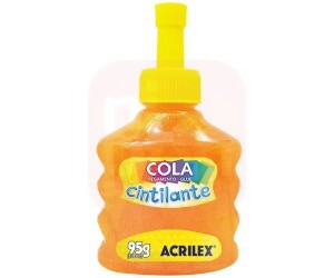 Cola Cintilante 95g Laranja - Acrilex