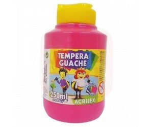 Tinta Guache 250ml Rosa - Acrilex
