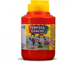 Tinta Guache 250ml Vermelho Fogo - Acrilex