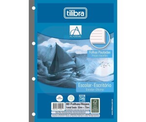 Bloco de Fichário Universitário Académie 80 Folhas - Tilibra