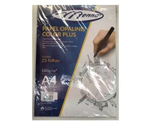 Papel Opaline Branco A4 180g 25 Folhas