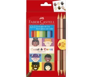 Lápis de Cor 12 Cores Caras E Cores - Faber-Castell