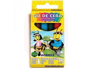 Giz de Cera 6 Cores - Acrilex