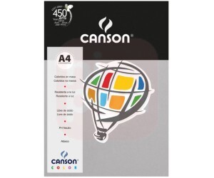 Papel Canson A4 180g Cinza Escuro
