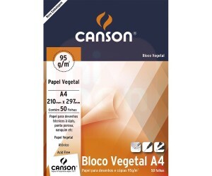 Papel Vegetal A3 90g 50 Folhas - Canson