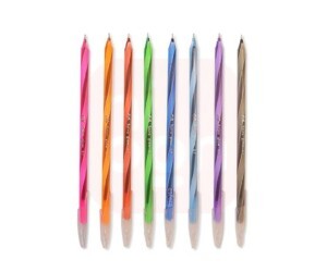 Caneta Esferográfica Spiro Glow 0.7mm KIT com 08 Cores - Cis