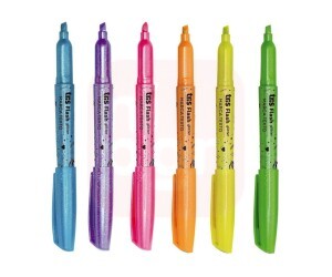 Marca Texto Holic Tropical Flash - Glitter - 6 Cores