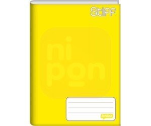 Caderno Brochura 1/4 Amarelo 96 Fls STIFF
