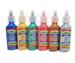 Tinta Dimensional Glitter - Cores