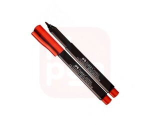Caneta Retroprojetor 1.0mm Vermelho - Faber-Castell