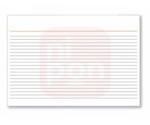 Ficha Pautada Nº3 5x8 - Avulsa