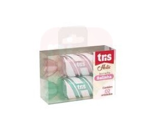 Borracha balinha c/ 2 unidades