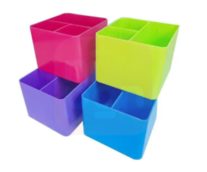 Porta Objeto Full Color C/ 3 Divisórias - Roxo Plutônio