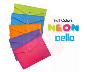 Pasta C/ Botão Horizontal Envelope A4 Full Color azul