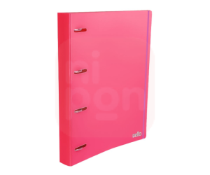Pasta Fichário c/ 4 Argolas Pink