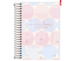 Agenda Espiral Diária 14 x 20 cm Soho 2024 - Sortido