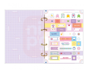 Planner Argolado 17,7 x 24 cm Happy 90 G 2024