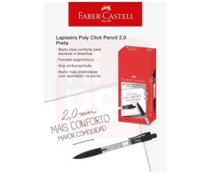 Lapiseira Poly Click Pencil 2.0. Preta - Faber-Castell