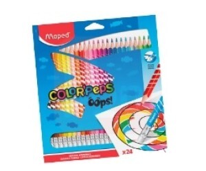 LAPIS DE COR 24 CORES APAGAVEL COLOR PEPS