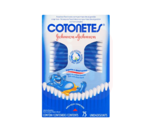 Hastes Flexíveis com Ponta de Algodão c/75 unid