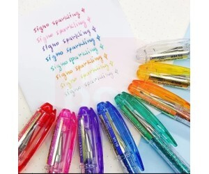 Caneta Signo Glitter Gel Spakling Verde