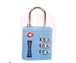 Cadeado Com Segredo TSA Lock Sestini Azul