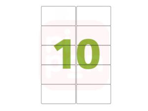 Etiqueta C/ 10 Avulso