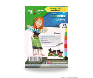 Bloco EcoCores Criativo A4 75G 32 Fls