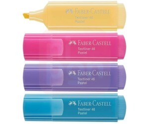 Marca Texto 4 Cores Pastel TEXTLINER 46 - Faber-Castell