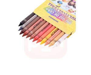 Big Giz de Cera Multicultural com 12 Cores Acrilex