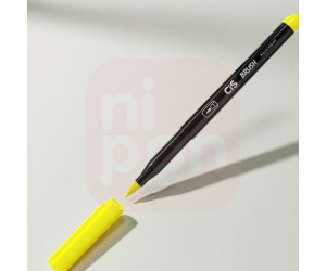 Caneta Marcador Brush Aquarelável CIS - Amarelo