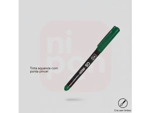 Caneta Marcador Brush Aquarelável CIS - Verde