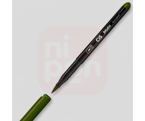 Caneta Marcador Brush Aquarelável CIS - Verde oliva