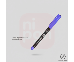 Caneta Marcador Brush Aquarelável CIS - Lilás pastel