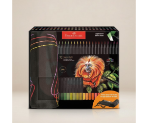 Estojo de Tecido Supersoft com 72 Cores -  Faber-Castell