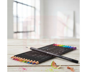 Ecolápis de Cor Supersoft Neon 12 cores - Faber-Castell