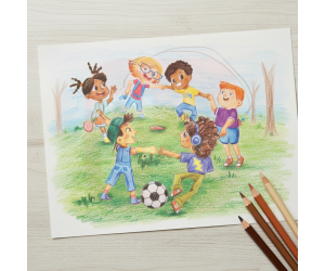 Lápis de Cor Sextavado Kids Tons de Pele 12 Cores - BIC