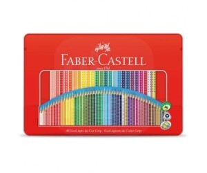 Lápis de Cor 48 Cores GRIP Lata - Faber-Castell